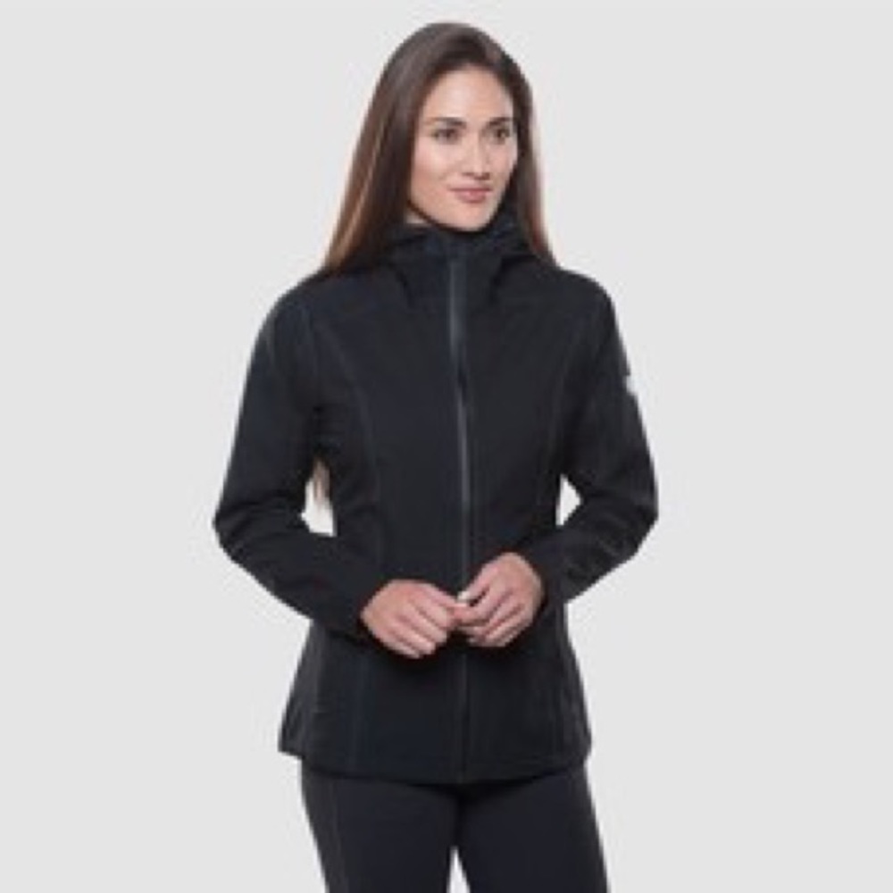 Kuhl W'S JETSTREAM JACKET in black, size S.